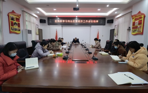 鼎城区残联传达学习区委经济工作会议精神和区纪委全会精神